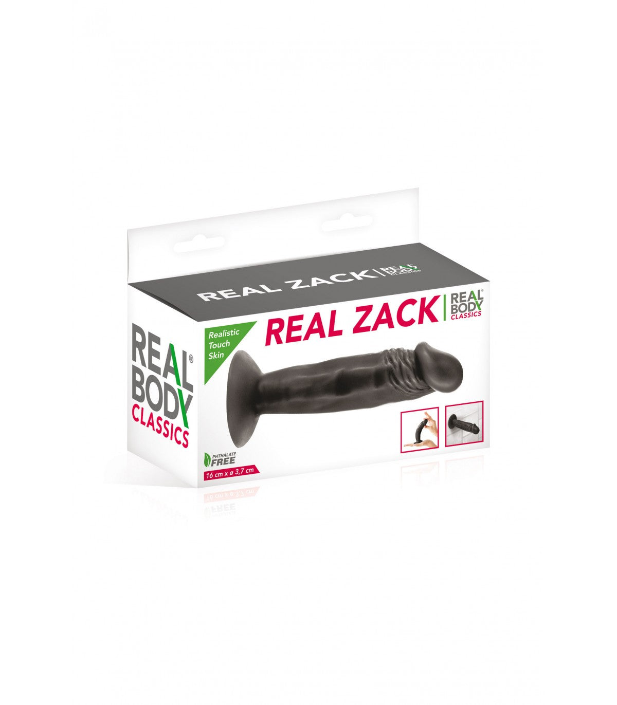 Dildo Negro Zack 16 CM - REAL BODY
