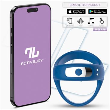 ANILLO RANK VIBRADOR CON APP AZUL - INTUYOU APP SERIES