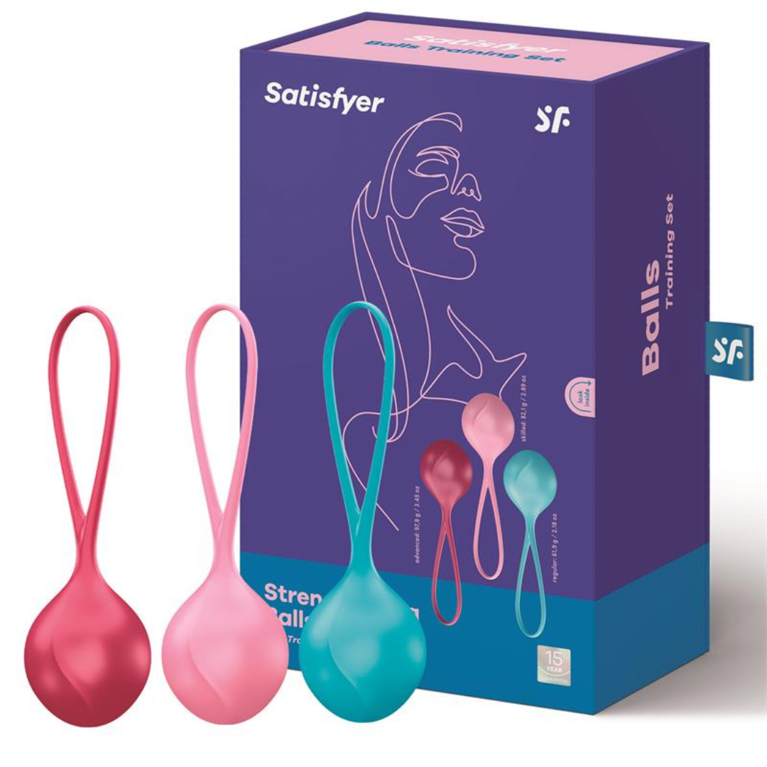 SATISFYER - BOLAS KEGEL LOVEBALLS TRAINING SET 3