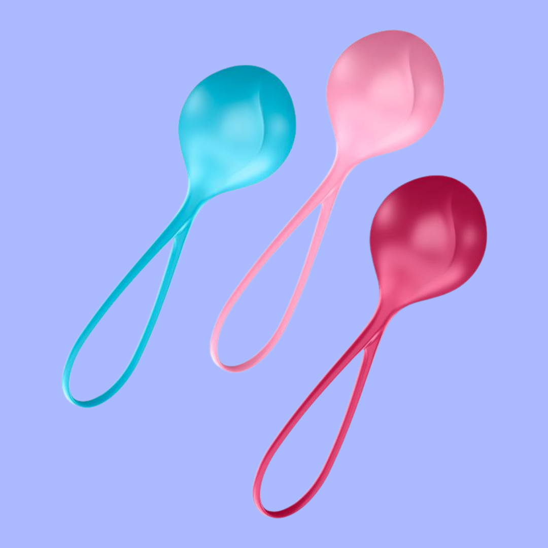 SATISFYER - BOLAS KEGEL LOVEBALLS TRAINING SET 3