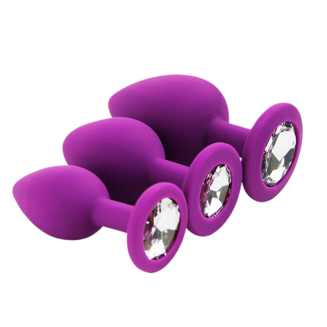 PLUG KIT JOYAS SILICONA S, M Y L. - Candy & Lust