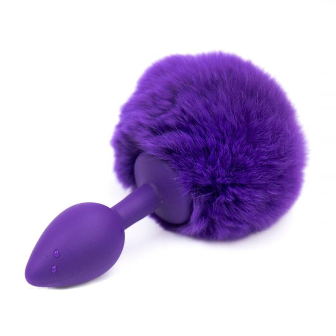 PLUG SILICONA POMPON MORADO - AFTERDARK - LATETOBED
