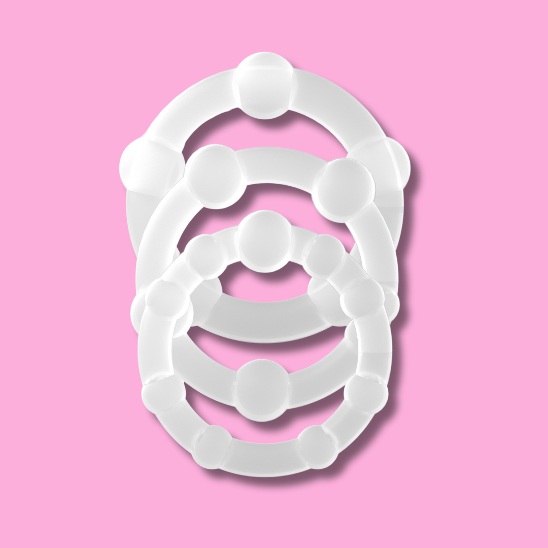 ANILLOS DE PENE POWER TRANSPARENTES - LOVETOY - POWER PLUS