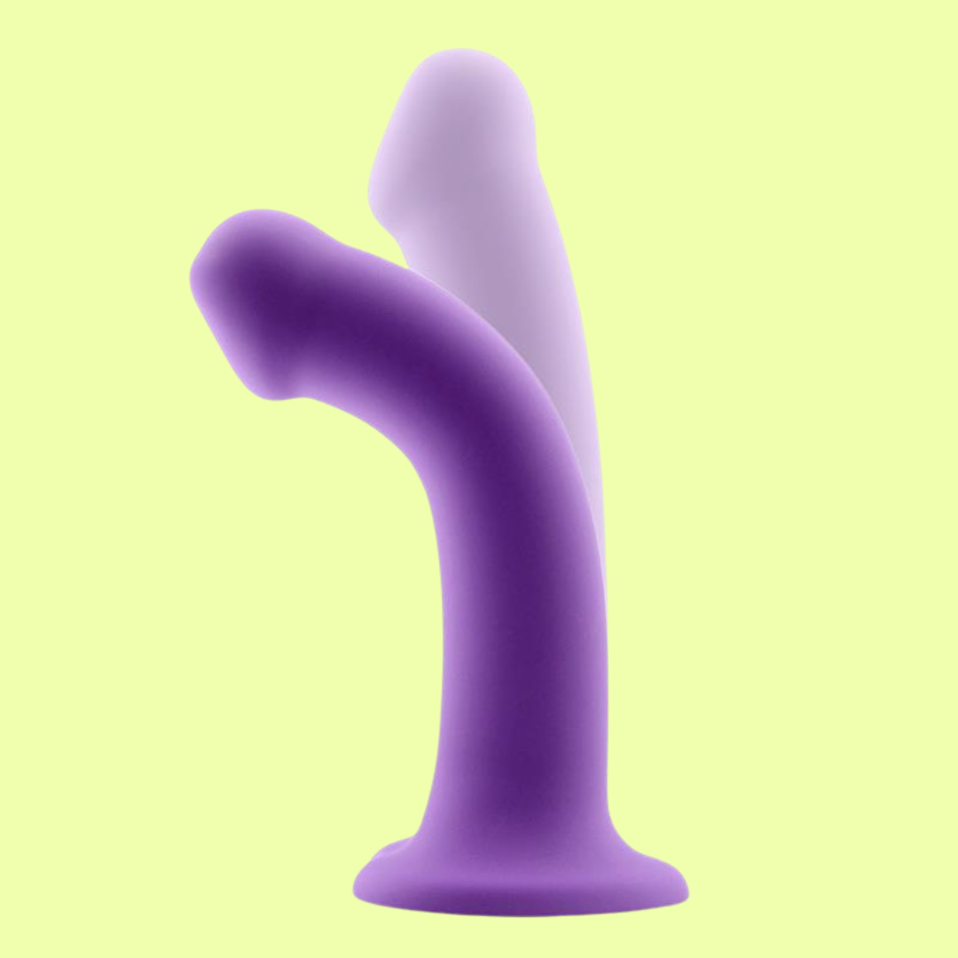 Dildo Bouncy Silicona Líquida Hiper Flexible TALLA M 18CM - ACTION