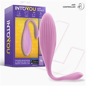 INTOYOU APP SERIES Huevo Vibrador con Bolas Internas con Rotación y APP USB