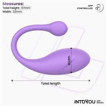 Huevo Bulby Vibrador con APP Lavanda - INTOYOU APP SERIES
