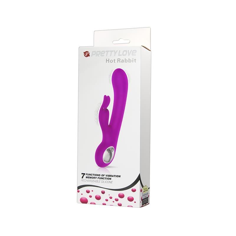 PRETTYLOVE Vibrador Hot Rabbit Púrpura