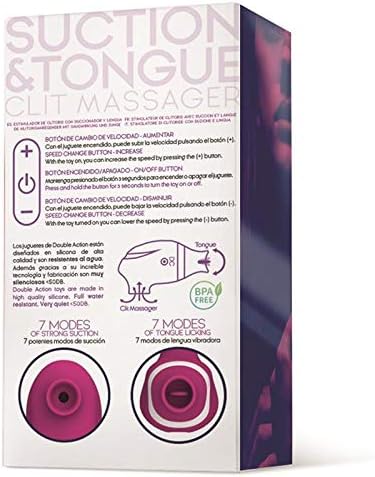 SUCCIONADOR SEVEN 2 EN 1 CON LENGUA - ACTION - INTOYOU