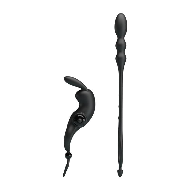 Anillo Vibrador con Cadena Anal Desmontable - PRETTYLOVE