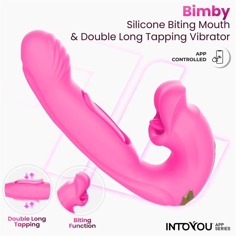 Vibrador Bimby con Mordisqueo y Lengua Doble Tapping con APP - INTOYOU APP SERIES