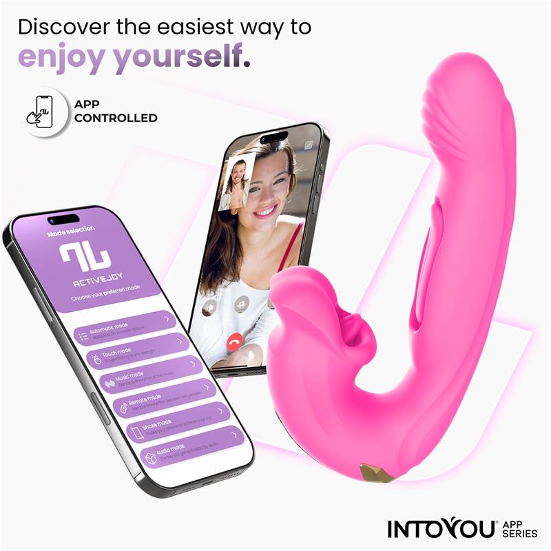 Vibrador Bimby con Mordisqueo y Lengua Doble Tapping con APP - INTOYOU APP SERIES