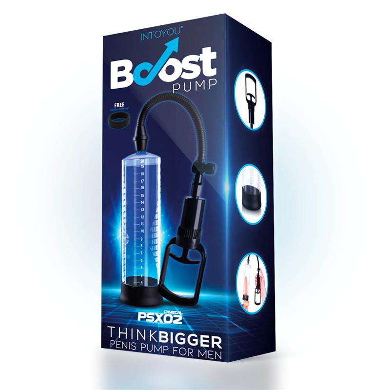 Bomba Manual para el Pene PSX02 Transparente - BOOST PUMPS