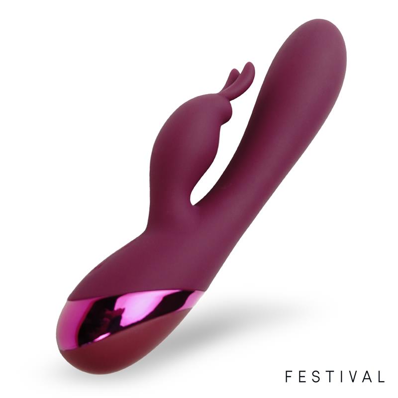 Vibrador Brole USB Rojo - FESTIVAL - LATETOBED