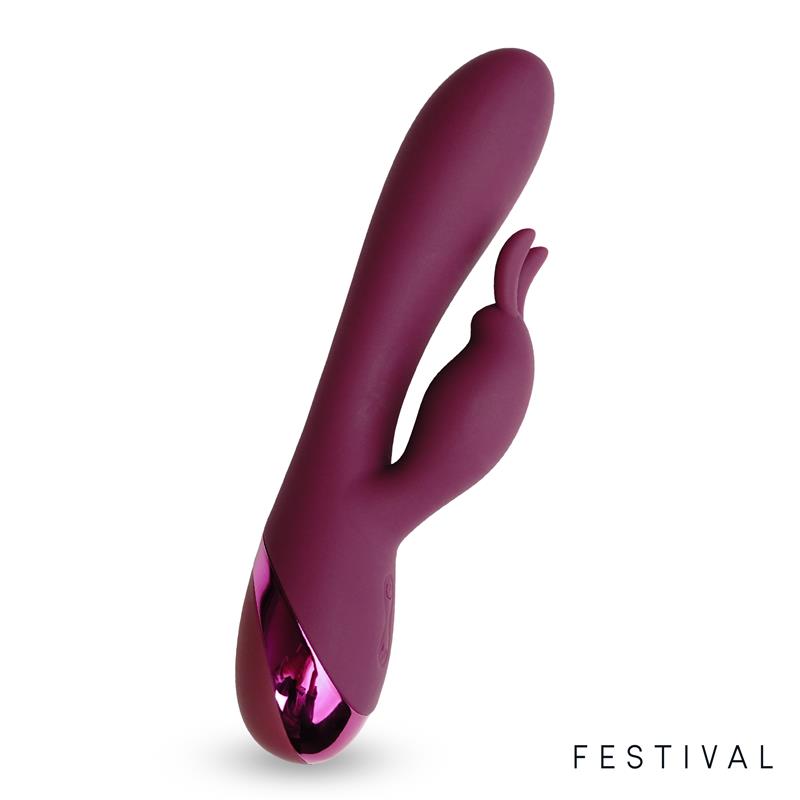Vibrador Brole USB Rojo - FESTIVAL - LATETOBED
