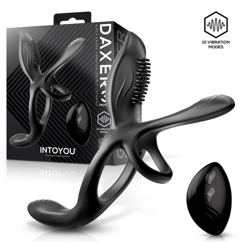 Anillo Daxer Doble para el Pene con Estimulador de Clítoris - INTOYOU