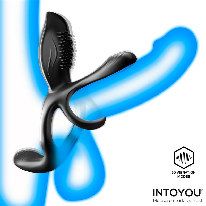 Anillo Daxer Doble para el Pene con Estimulador de Clítoris - INTOYOU