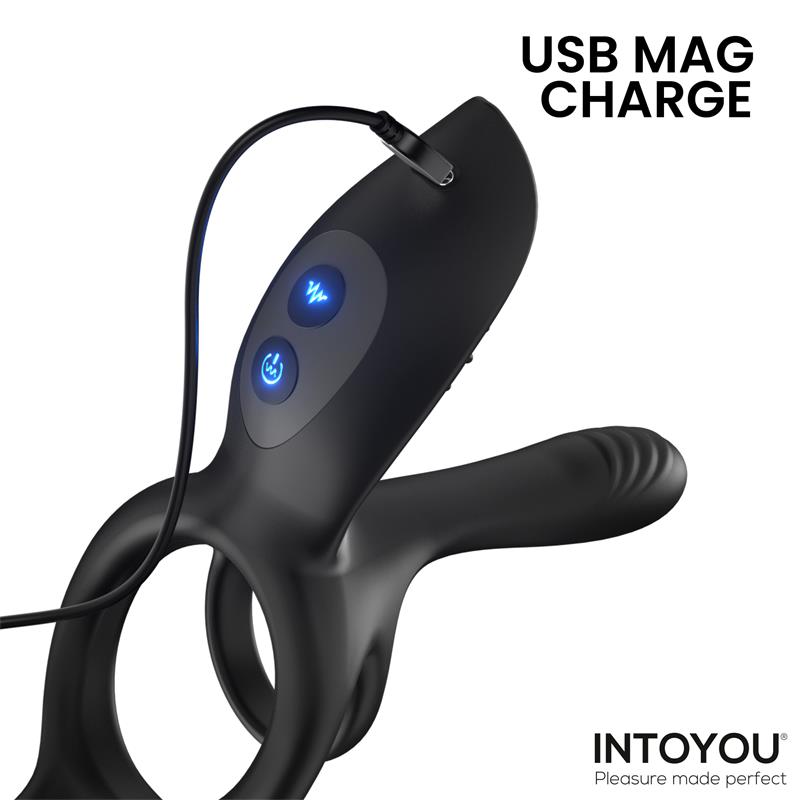 Anillo Daxer Doble para el Pene con Estimulador de Clítoris - INTOYOU