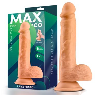 Dean Dildo Realista con Testículos 20CM 8.5" Natural - MAX & CO