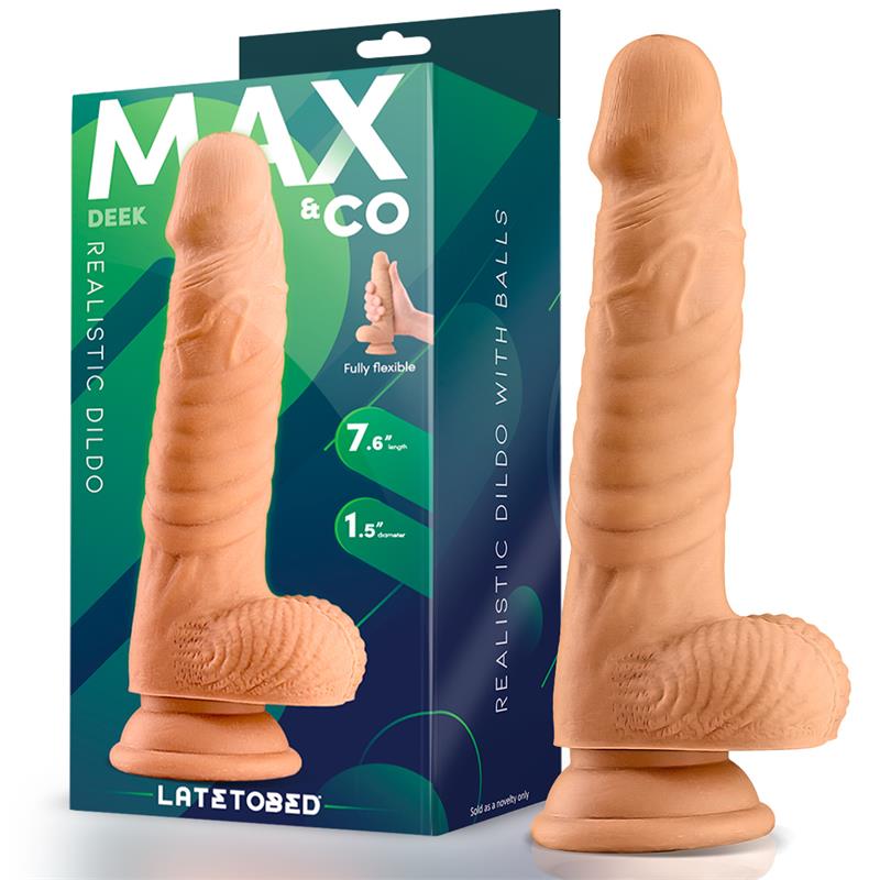 DILDO DEEK DILDO 7.6" 19cm - MAX & CO - LATETOBED