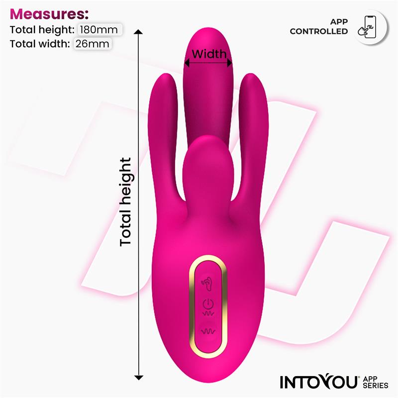 Vibrador Derek con Movimiento Finger 3 Motores y APP - INTOYOU APP SERIES