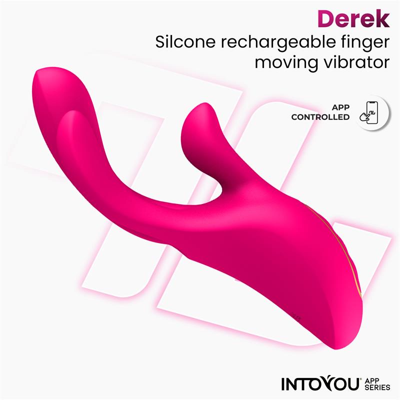 Vibrador Derek con Movimiento Finger 3 Motores y APP - INTOYOU APP SERIES