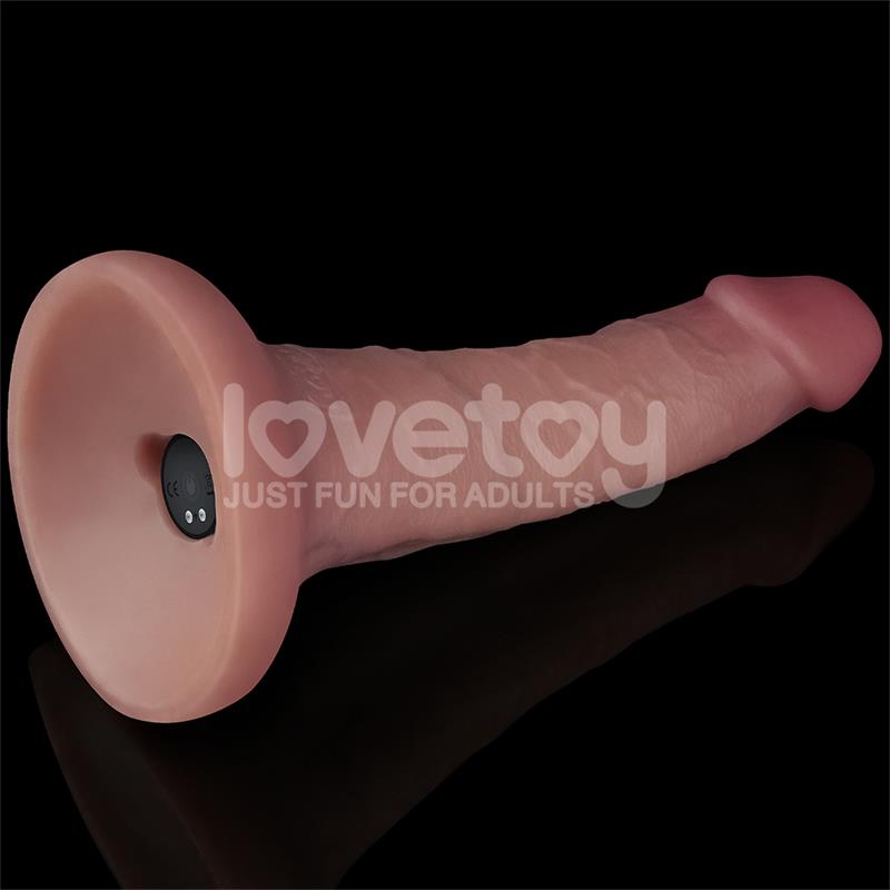 Dildo Dual Layer con Vibración 16cm -O- 3,8cm - LOVETOY