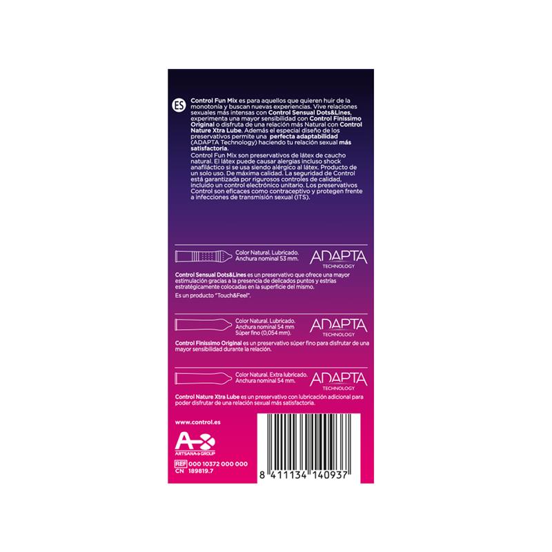 preservativos Fun Mix 6 uds - CONTROL
