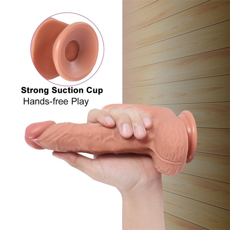 Dildo Haydon con 20 Modos de Vibración y Estimulador de Clítoris 21.5cm - SHEQU
