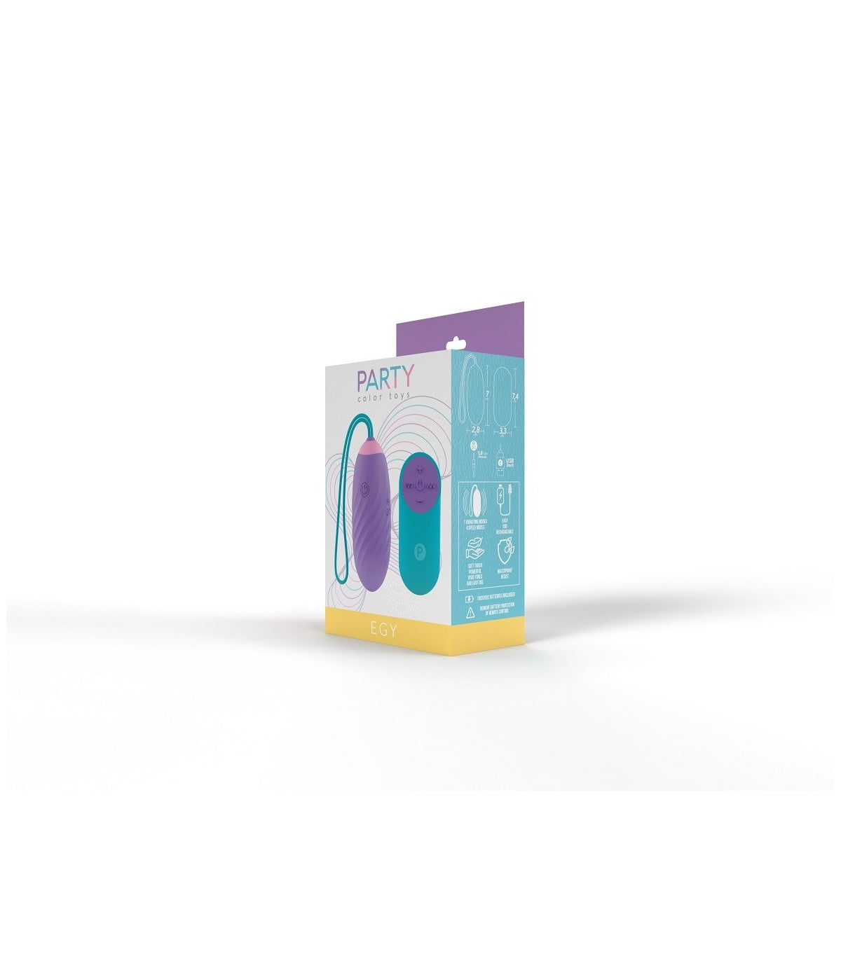 HUEVO VIBRADOR EGY LILA - PARTY COLOR TOYS