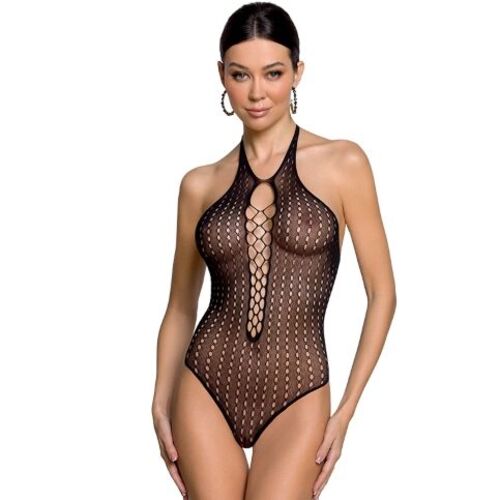 BODY STOCKING REJILLA NEGRO / ROJO / BLANCO TALLA ÚNICA - PASSION