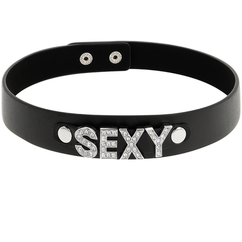 COLLAR CHOKER CUERO VEGANO SEXY - COQUETTE CHIC DESIRE