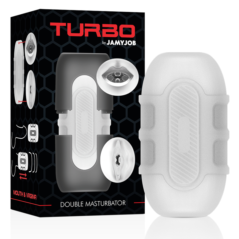 Masturbador Masculino Turbo Doble BOCA/VAGINA - JAMYJOB