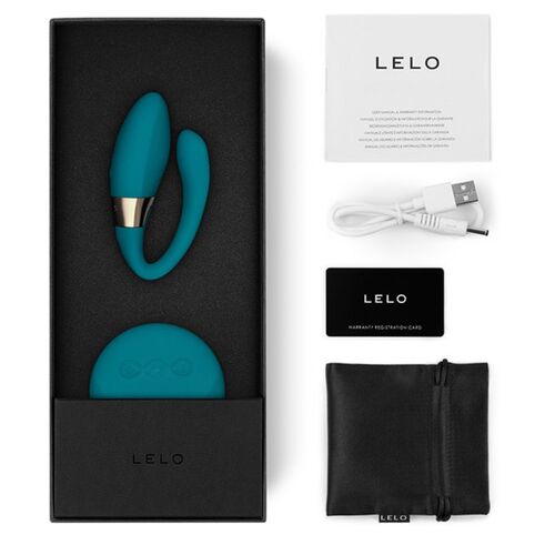 PINZA TIANI DUO MASAJEADOR PAREJAS AZUL / NEGRO - LELO