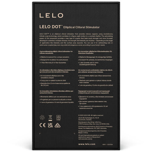 ESTIMULADOR DOT DE CLÍTORIS - LILA / ROSA / VERDE AGUA - LELO