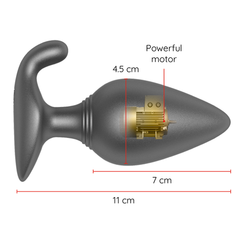 PLUG RIO ANAL VIBRADOR NEGRO - APP GRATUITA - ONINDER
