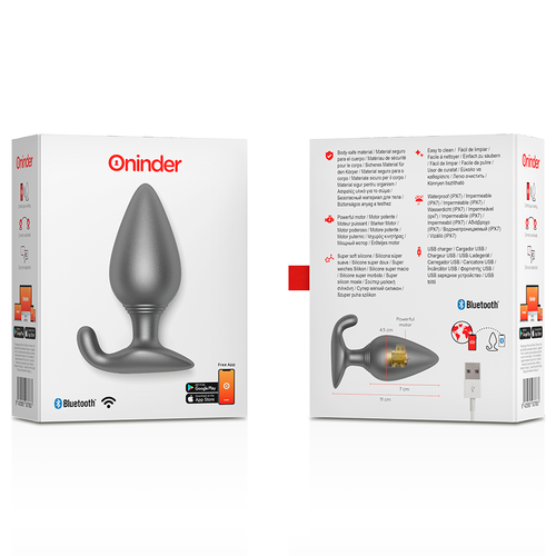 PLUG RIO ANAL VIBRADOR NEGRO - APP GRATUITA - ONINDER