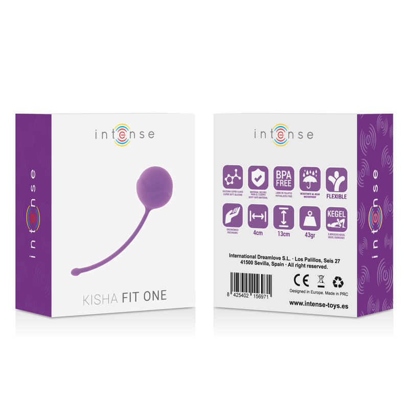 BOLAS KEGEL KISHA FIT ONE SILICONE 43g LILA / FUCHSIA - INTENSE