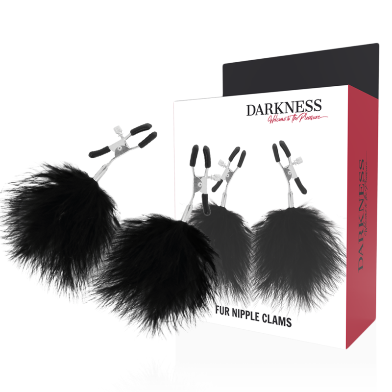 PINZAS PARA PEZONES CON POMPONES 2 - DARKNESS