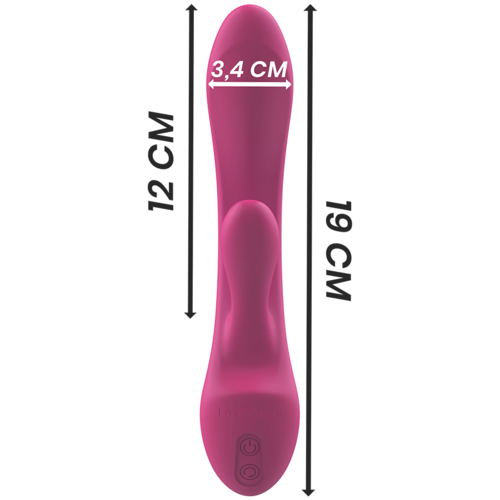 VIBRADOR LUIGI RABBIT SILICONA LIQUIDA ESTIMULADOR PUNTO A Y G - INTENSE