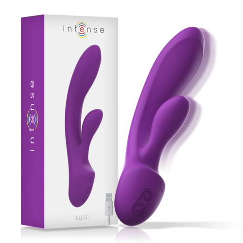 VIBRADOR LUIGI RABBIT SILICONA LIQUIDA ESTIMULADOR PUNTO A Y G - INTENSE