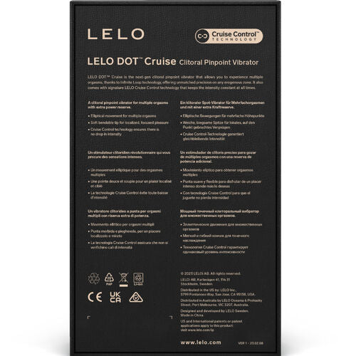 ESTIMULADOR DE CLÍTORIS DOT CRUISE NARANJA / AMARILLO / VERDE - LELO