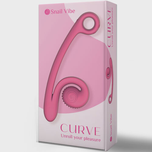 VIBRADOR CURVE MORADO / NEGRO / ROSA / NARANJA - SNAIL VIBE