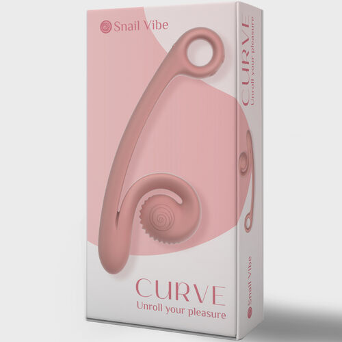VIBRADOR CURVE MORADO / NEGRO / ROSA / NARANJA - SNAIL VIBE