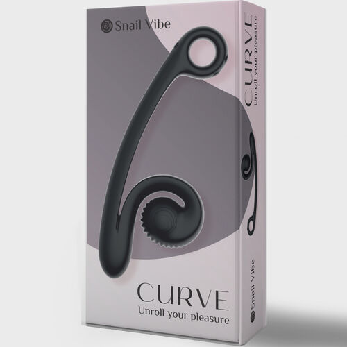 VIBRADOR CURVE MORADO / NEGRO / ROSA / NARANJA - SNAIL VIBE