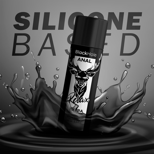 LUBRICANTE BASE SILICONA CONCENTRADA DILATACIÓN ANAL 30ML 100ML - BLACK HOLE
