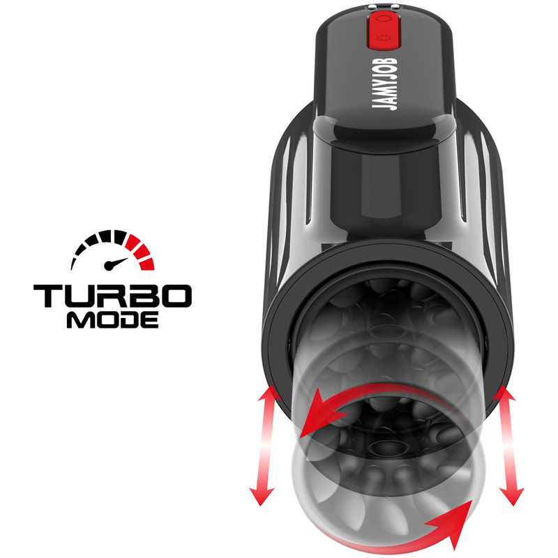 MASTURBADOR VORTEX TURBO CON EMPUJE Y ROTACIÓN 360 UP AND DOWN - JAMYJOB