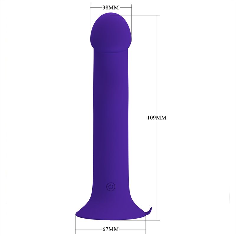 DILDO VIBRADOR MURRAY YOUTH & RECARGABLE VIOLETA - PRETTY LOVE