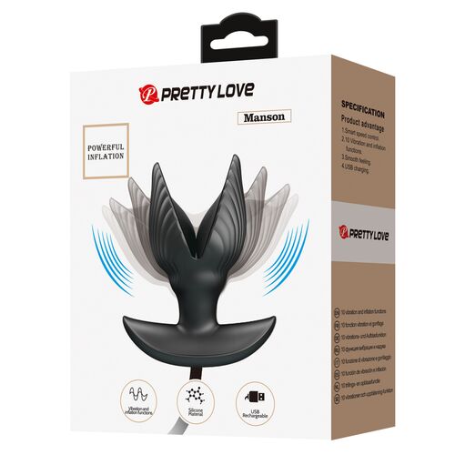 PLUG ANAL INFLABLE & RECARGABLE - PRETTY LOVE