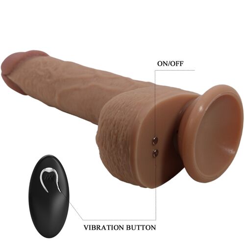 Dildo Tommy Realista con Vibración y Thrusting con Contorl Remoto - PRETTYLOVE