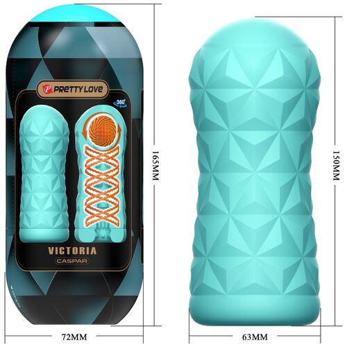 Masturbador Victoria Manual con Bola Giratoria - PRETTY LOVE